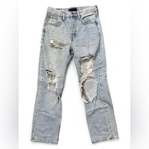 Aeropostale 90’s Baggy Distressed Jeans Light Wash Size 4